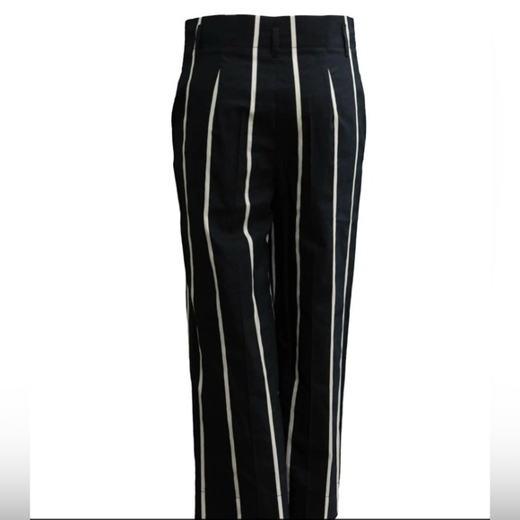 Luisa Cerano Cropped Pants Size 6 Black and White - Picture 2 of 10